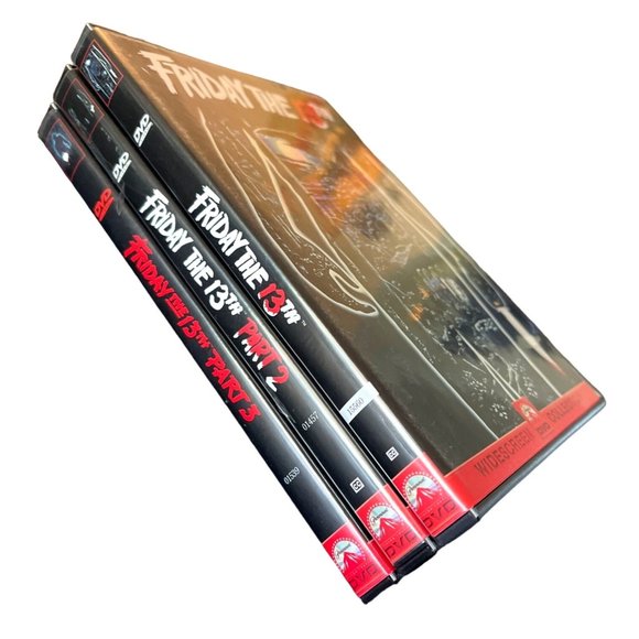 Lot of 3 Friday the 13th DVD's Widescreen Collection Original Part 2 & Part 3 - Picture 2 of 6